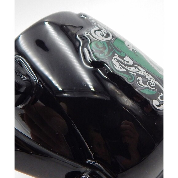 Harry Potter Embossed Slytherin House 3D Crest Ceramic Mug Black Warner Bros - Picture 8 of 8